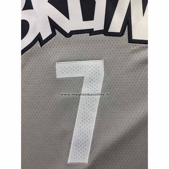 Maglia Brooklyn Nets Kevin Durant NO 7 Statement 2019-20 Grigio